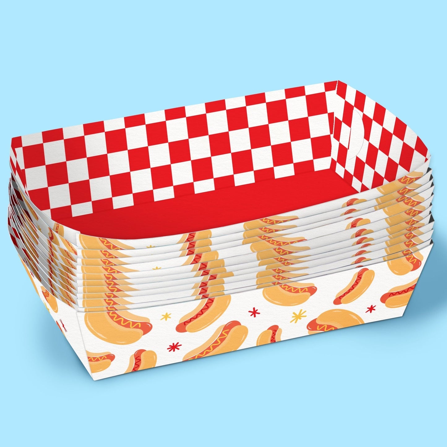 Hot Dog Paper Food Trays