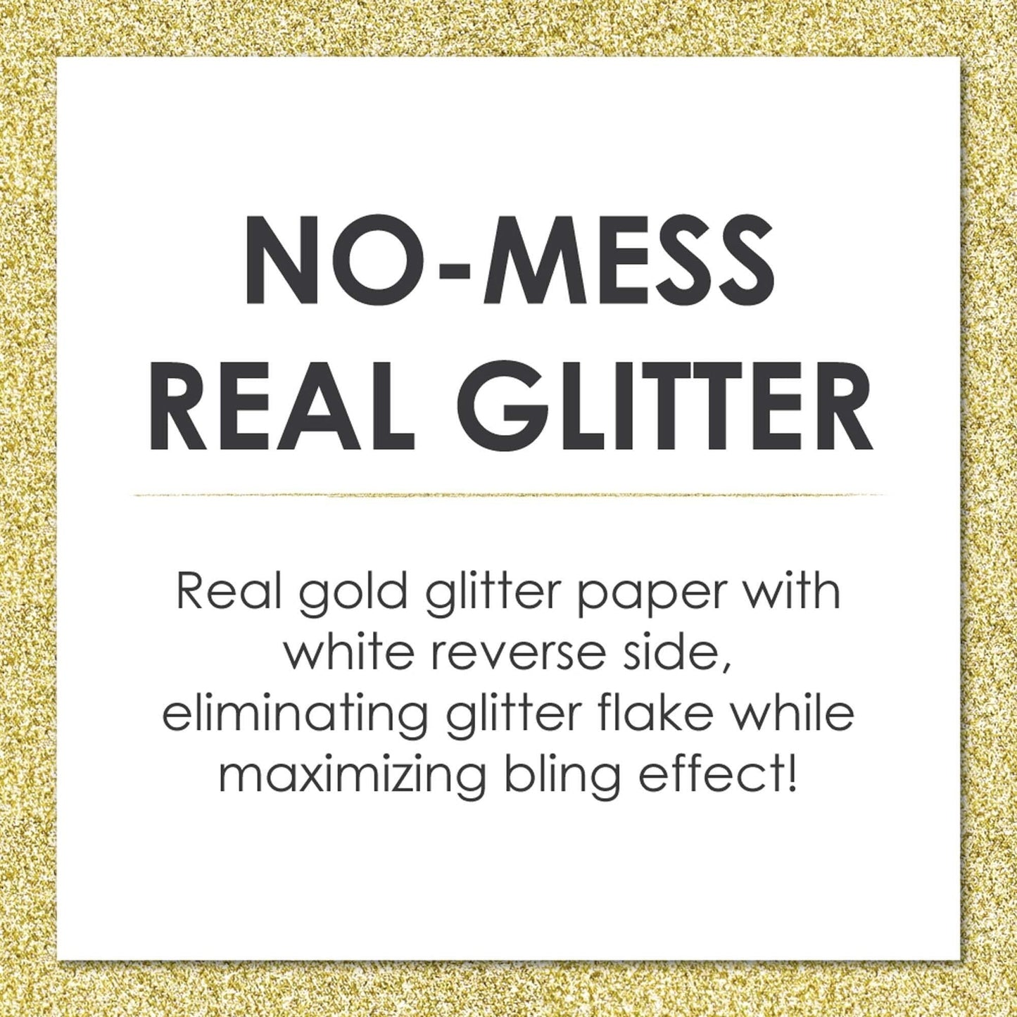 Gold Glitter Grad Cap - No-Mess Real Gold Glitter Cut-Outs - Graduation Party Confetti - Set of 24