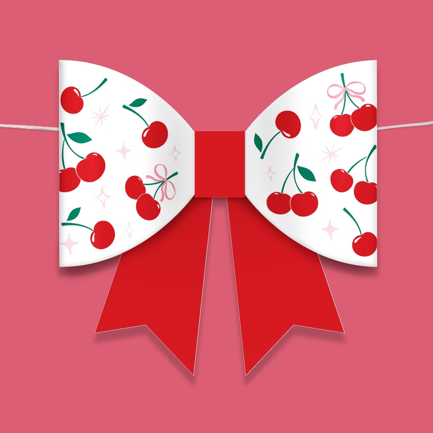 Cherry On Top - 3D Bow Banner