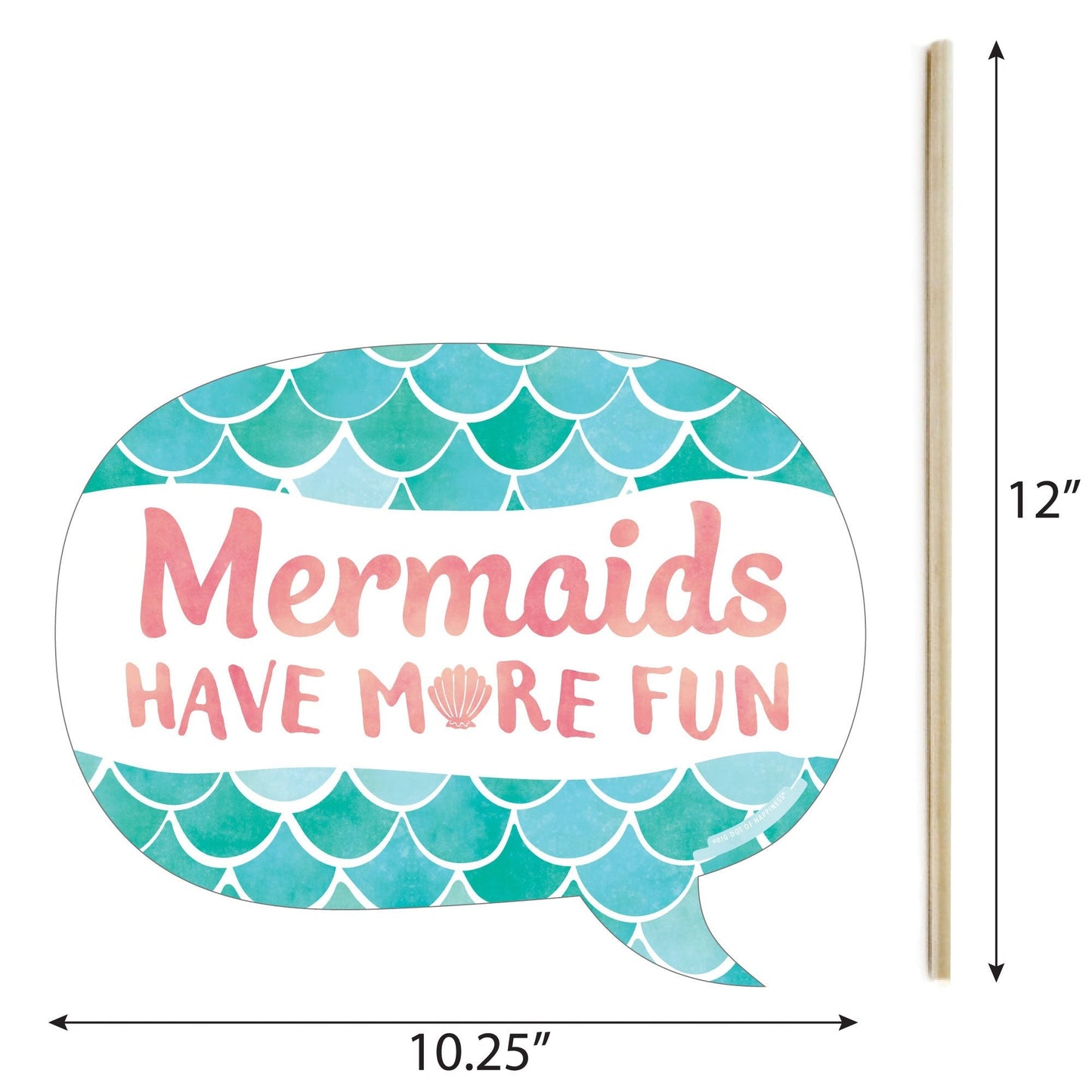 Mermaid Funny Photo Props - 10 Ct