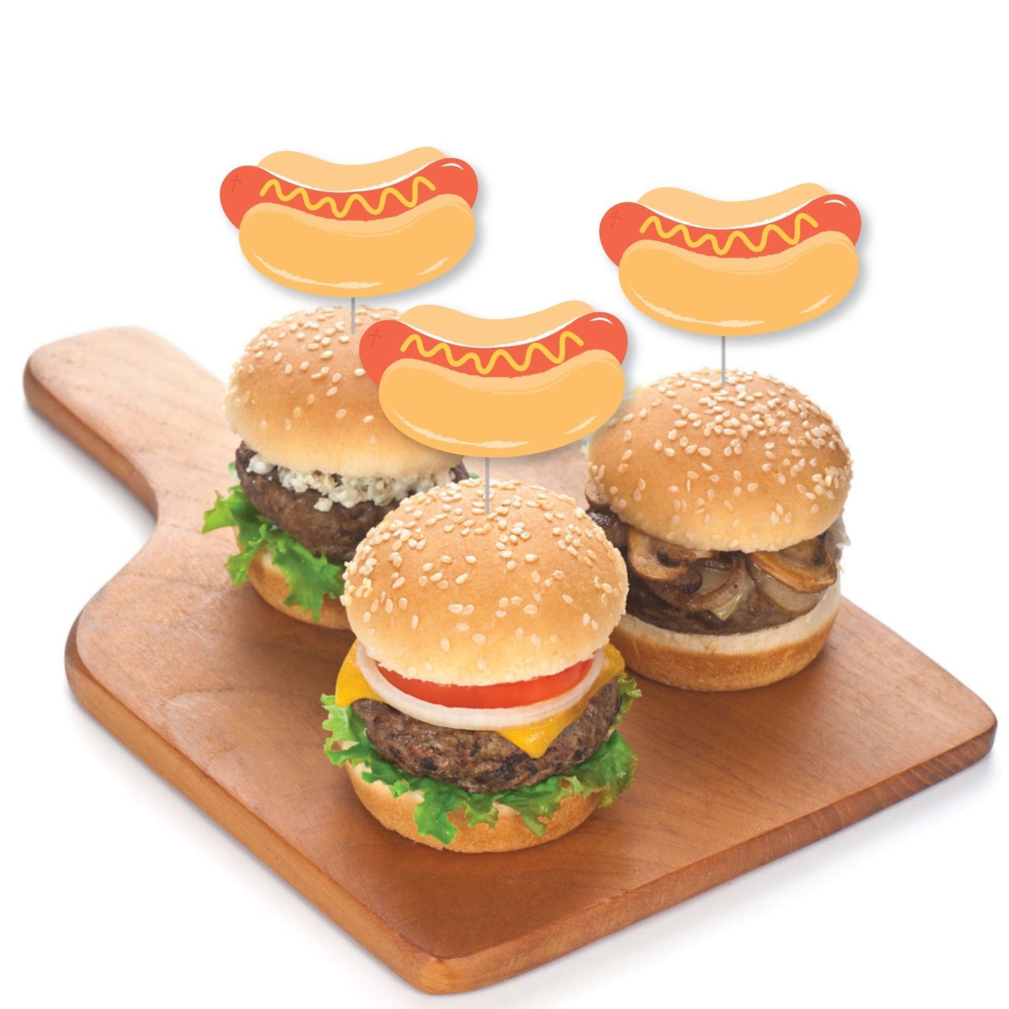 Hot Dog Treat Picks - 24 Ct