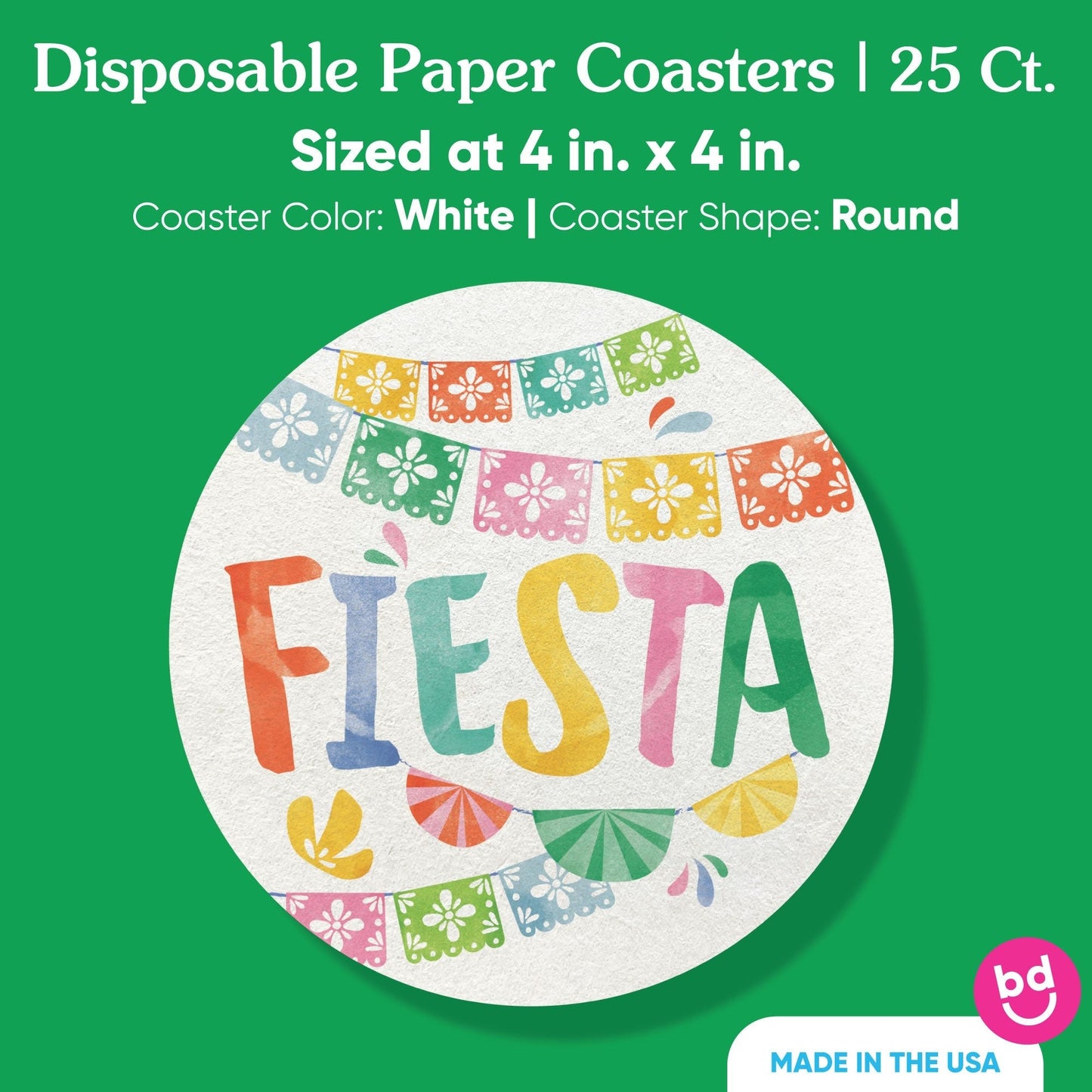 Drink Coasters - Fiesta - 25 Ct