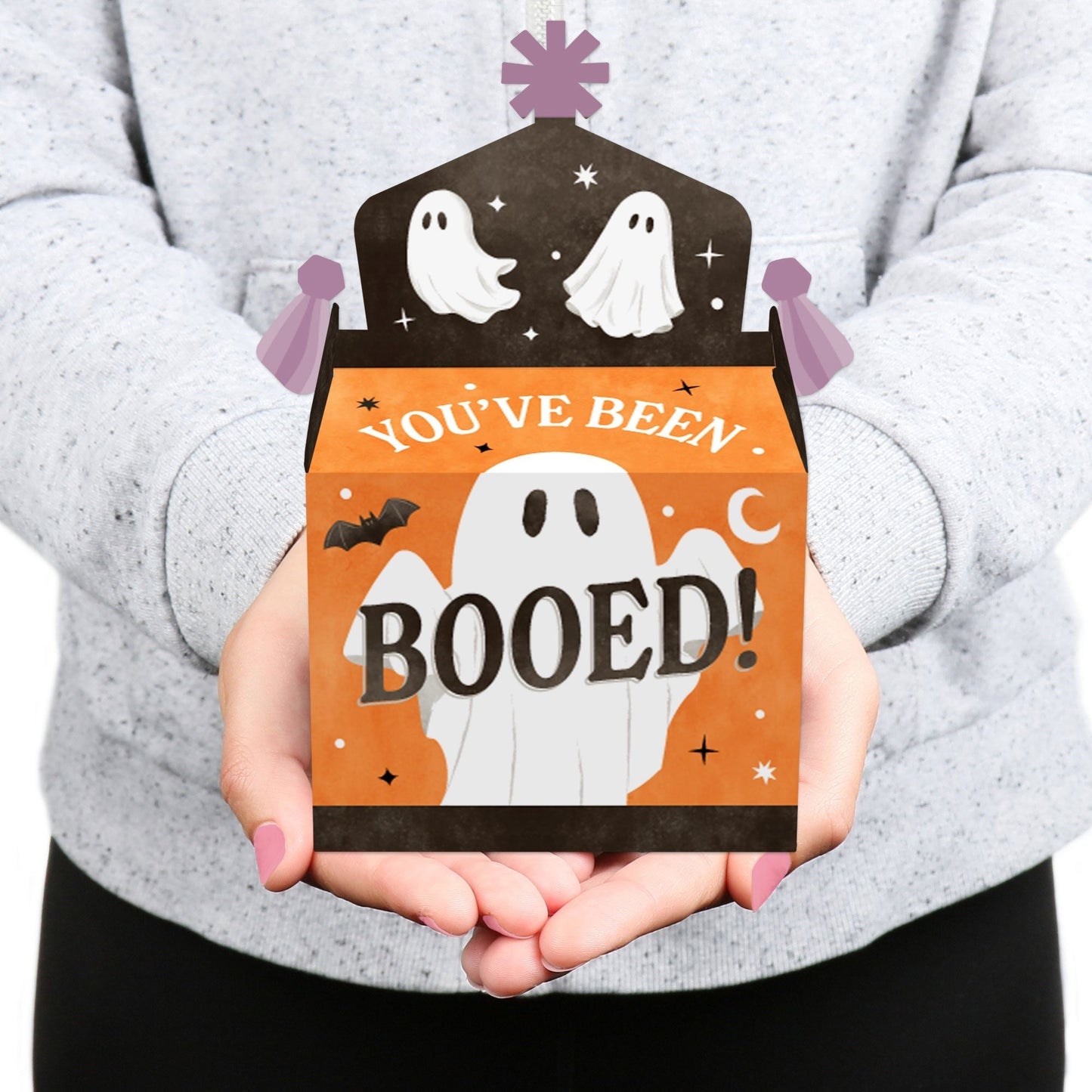 Ghostly You've Been Booed Gable Boxes - 12 Ct