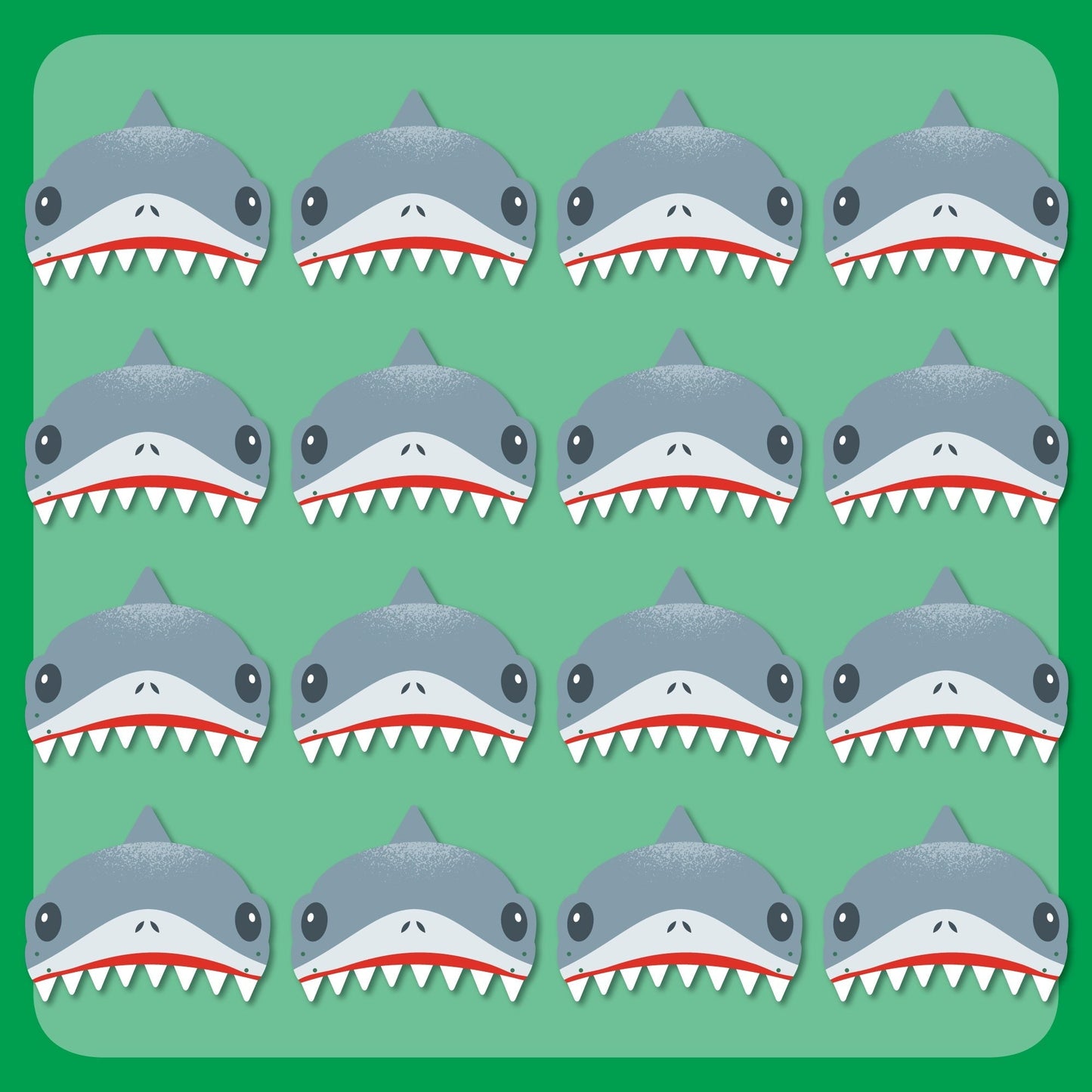 Shark Paper Headbands - 16 Ct