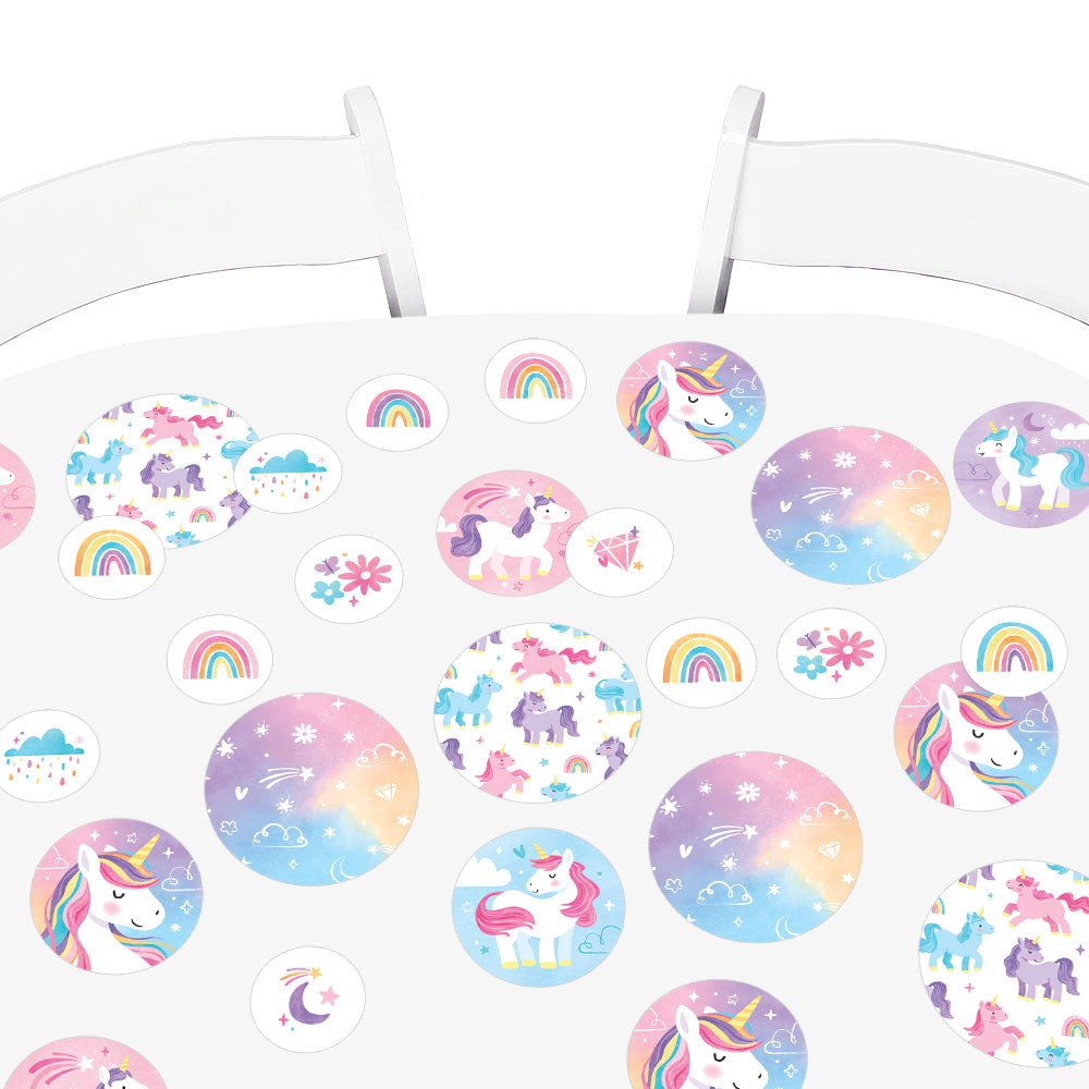 Unicorn Large Confetti - 27 Ct