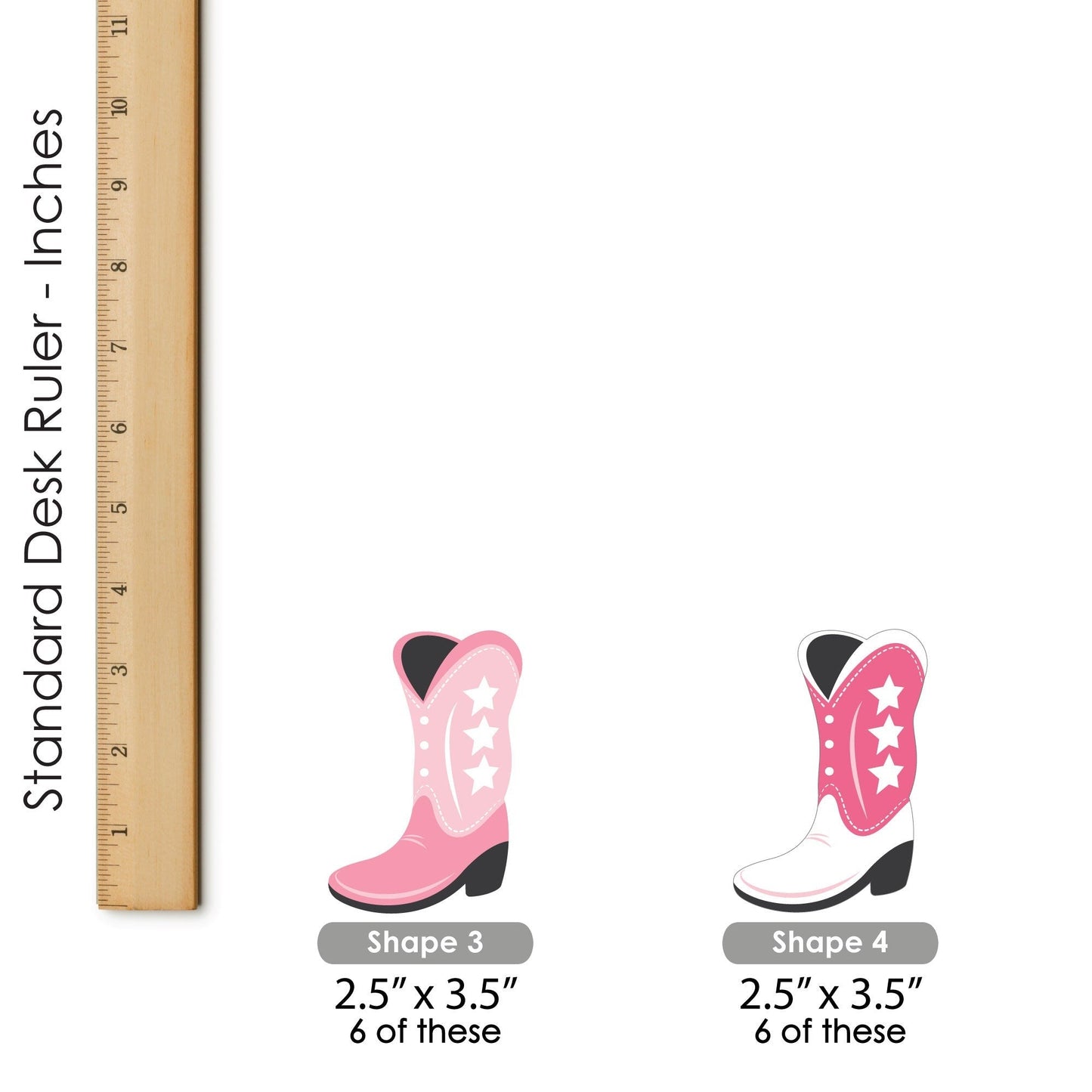 Rodeo Cowgirl - Cupcake Decoration - Pink Western Party Cupcake Wrappers and Treat Picks Kit - Set of 24