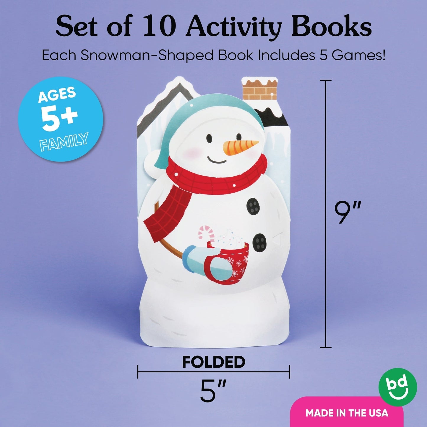 Snowman Activity Books - 10 Ct
