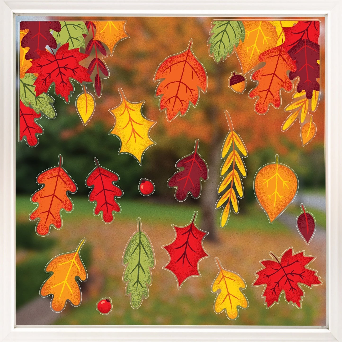 Fall Leaves Window Clings