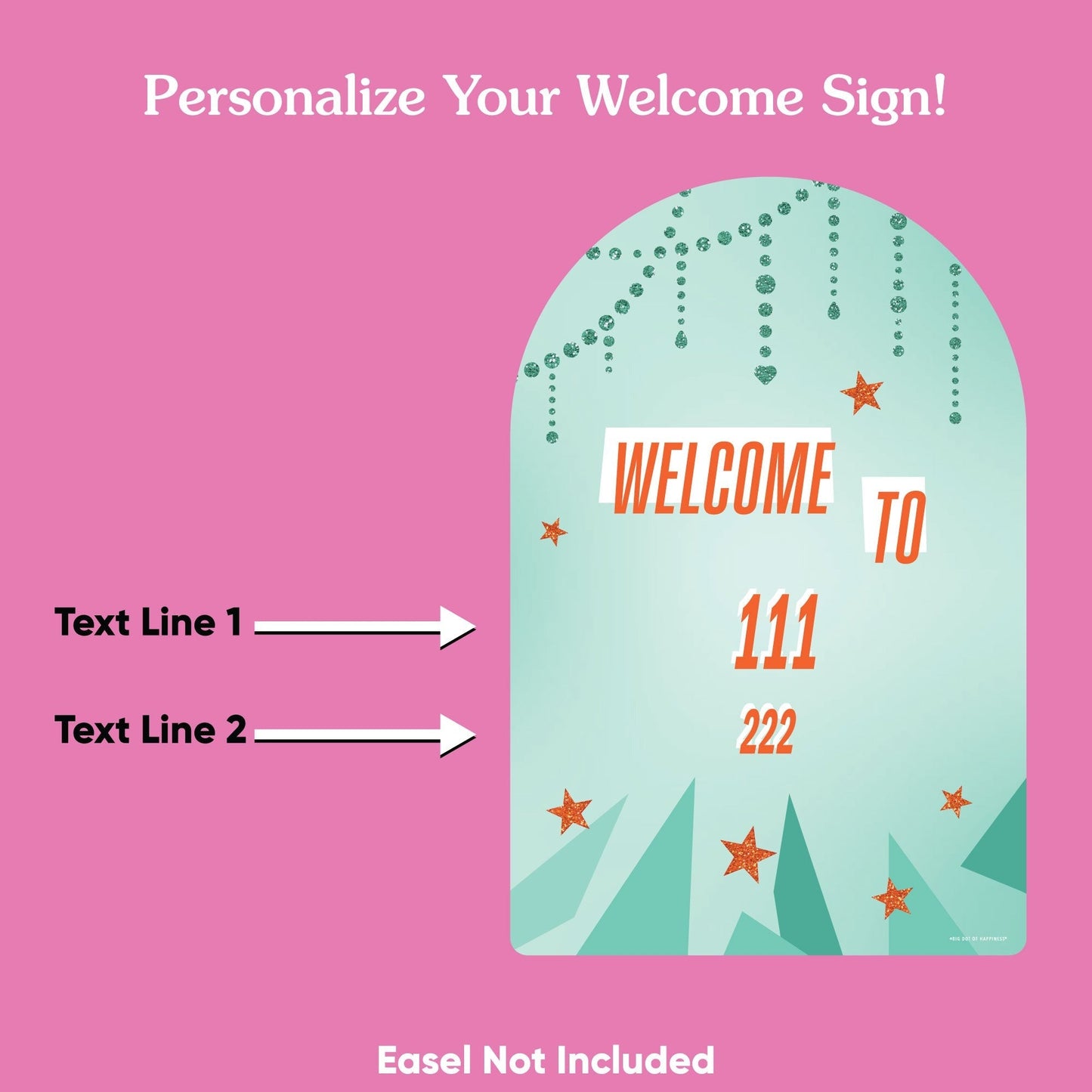 Custom Text The Life of a Bride Welcome Sign