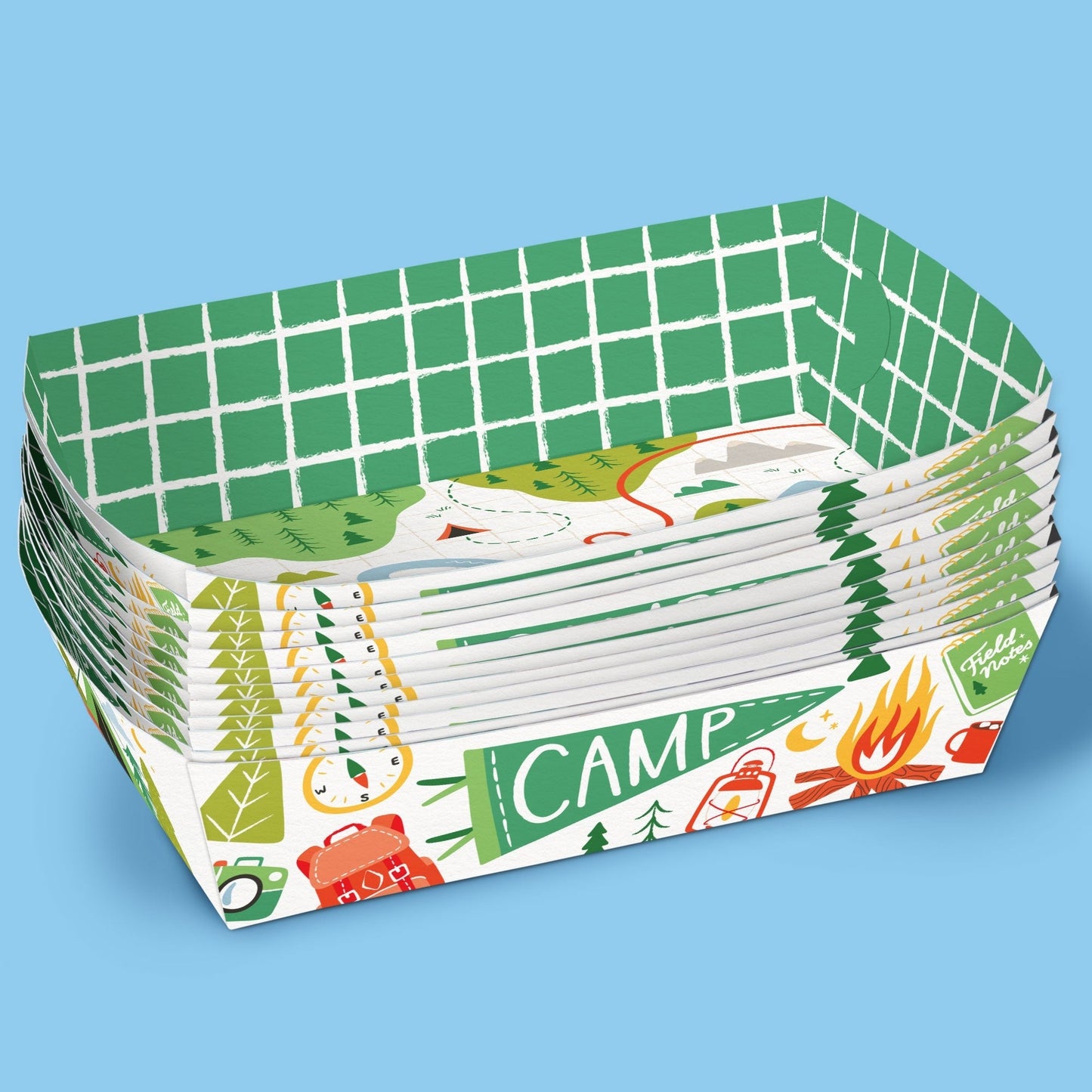 Camping Paper Food Trays
