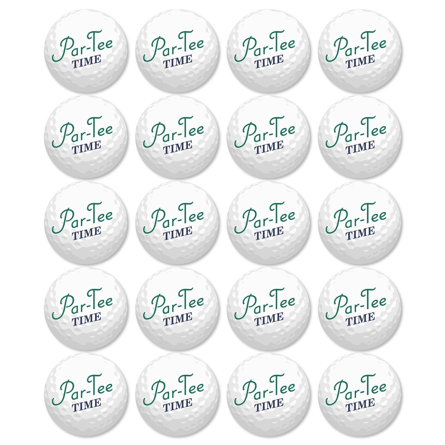 Par-Tee Time Golf Large Essentials - 20 Ct