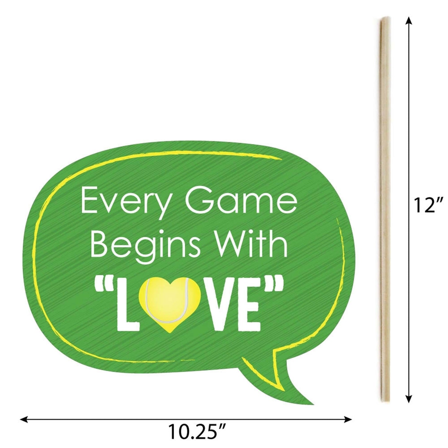 Funny You Got Served - Tennis - 10 Piece Baby Shower or Birthday Party Photo Booth Props Kit
