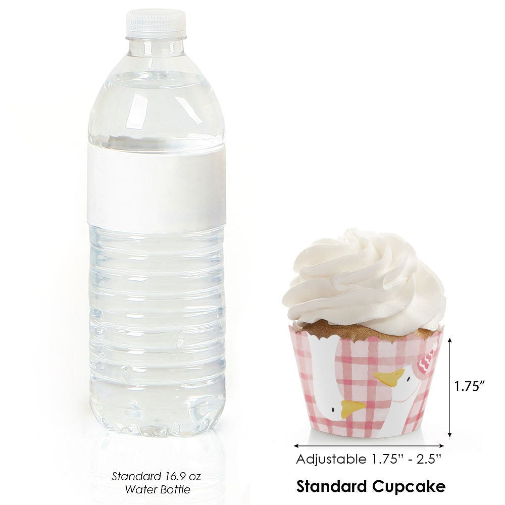 One Silly Goose Pink Cupcake Wrappers - 12 Ct