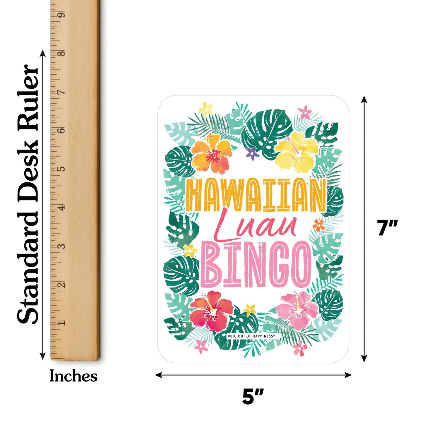 Hawaiian Luau Bingo Game - 18 Ct