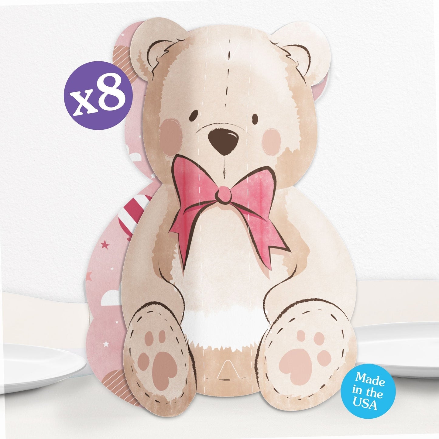 We Can Bearly Wait 3D Centerpieces - 8 Ct
