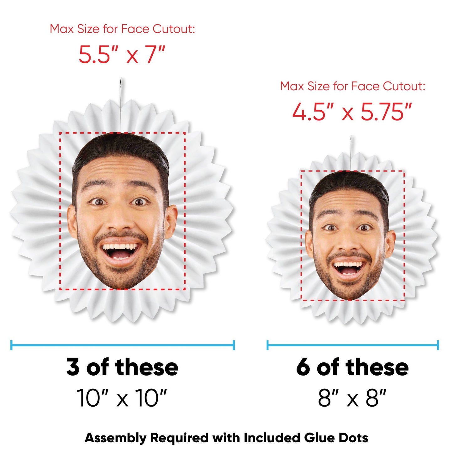 Custom Face Paper Fans