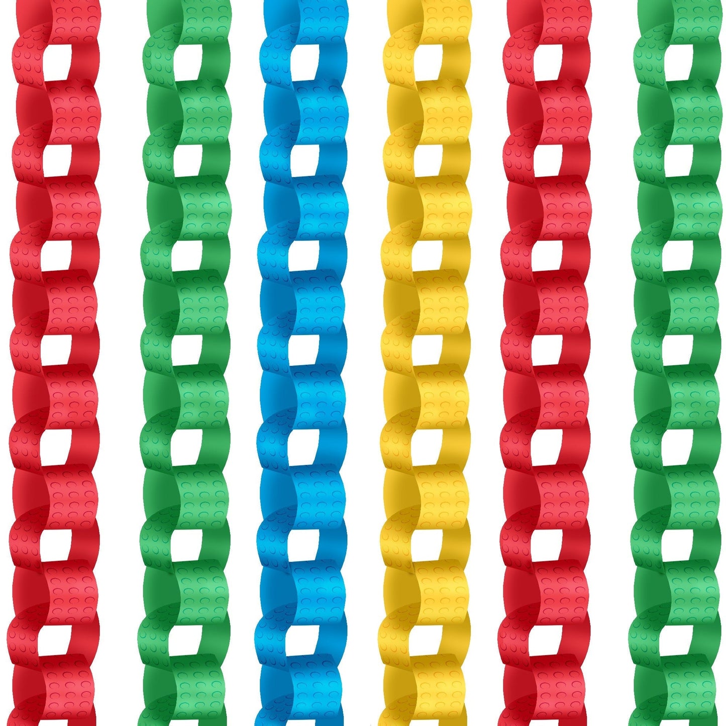 Building Blocks DIY Paper Chains - 128 Pc