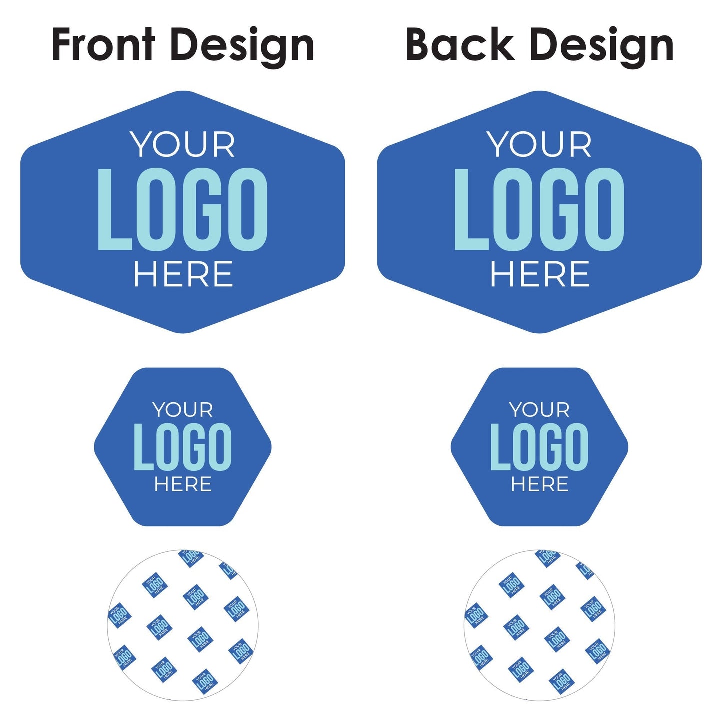 Custom Logo Table Toppers - Personalized Branded Business Party Centerpiece Sticks - Set of 15
