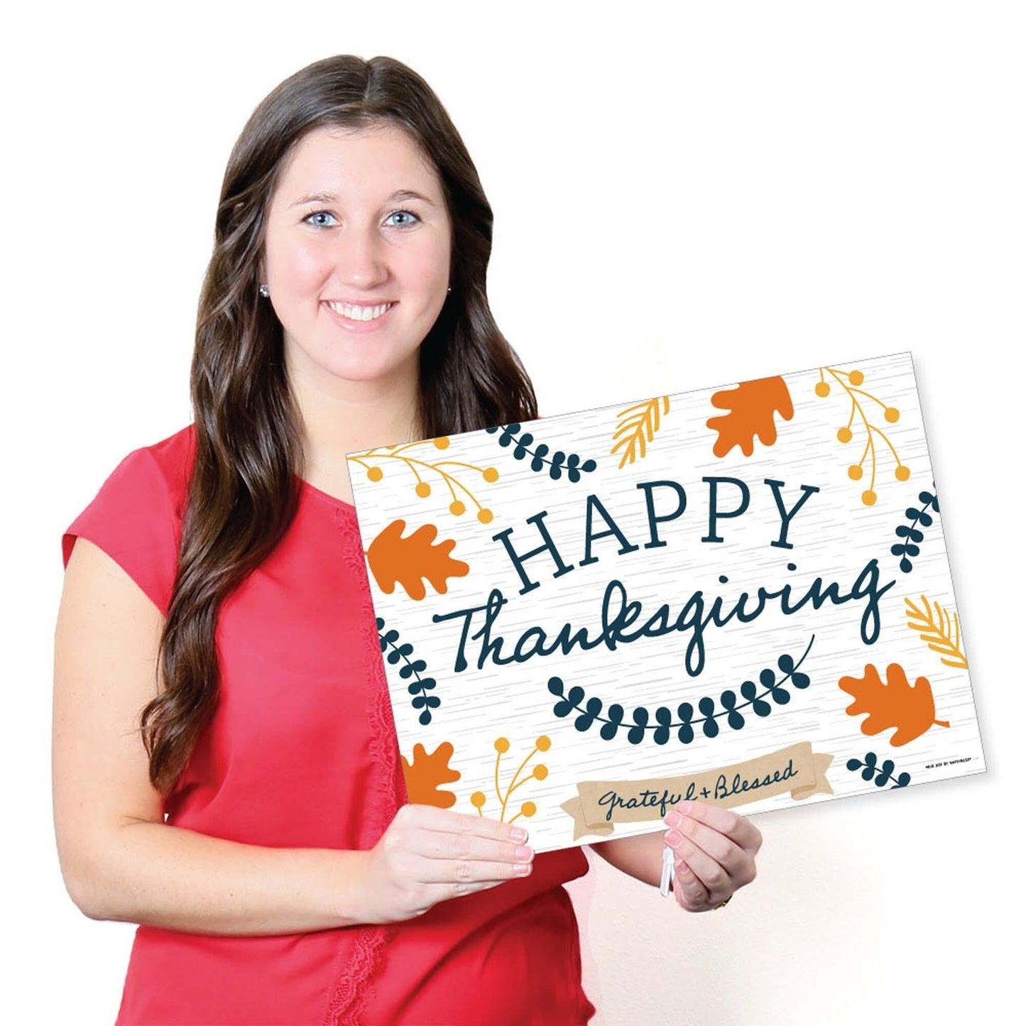 Happy Thanksgiving - Paper Fall Harvest Party Coloring Sheets - Activity Placemats - Set of 16