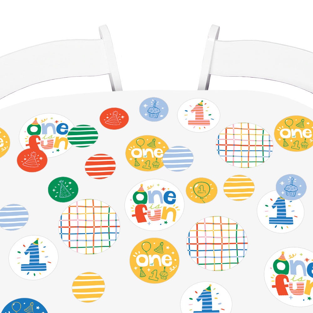 One is Fun Large Confetti - 27 Ct