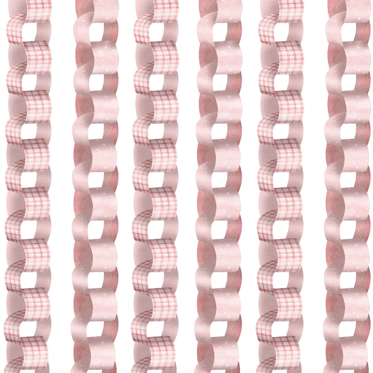 One Silly Goose Pink DIY Paper Chains - 128 Pc