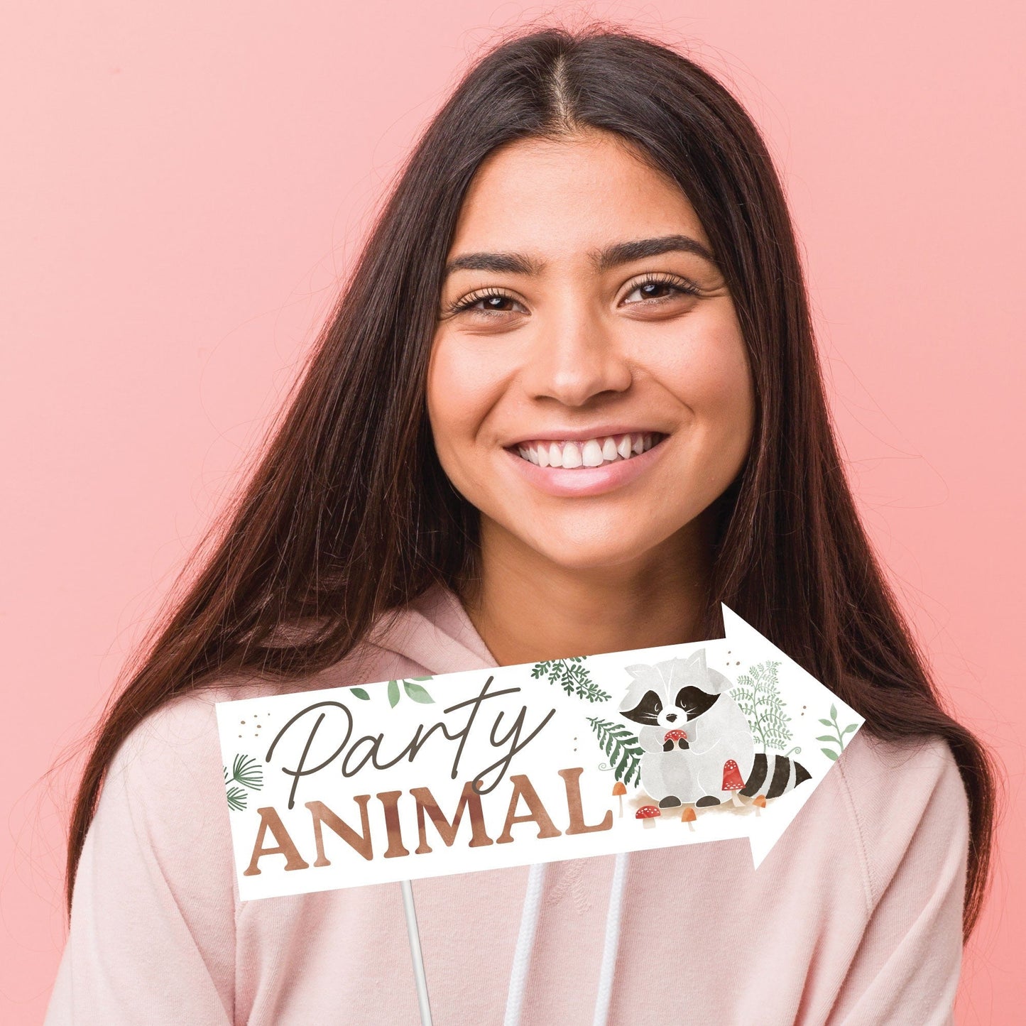Woodland Animals Funny Photo Props - 10 Ct