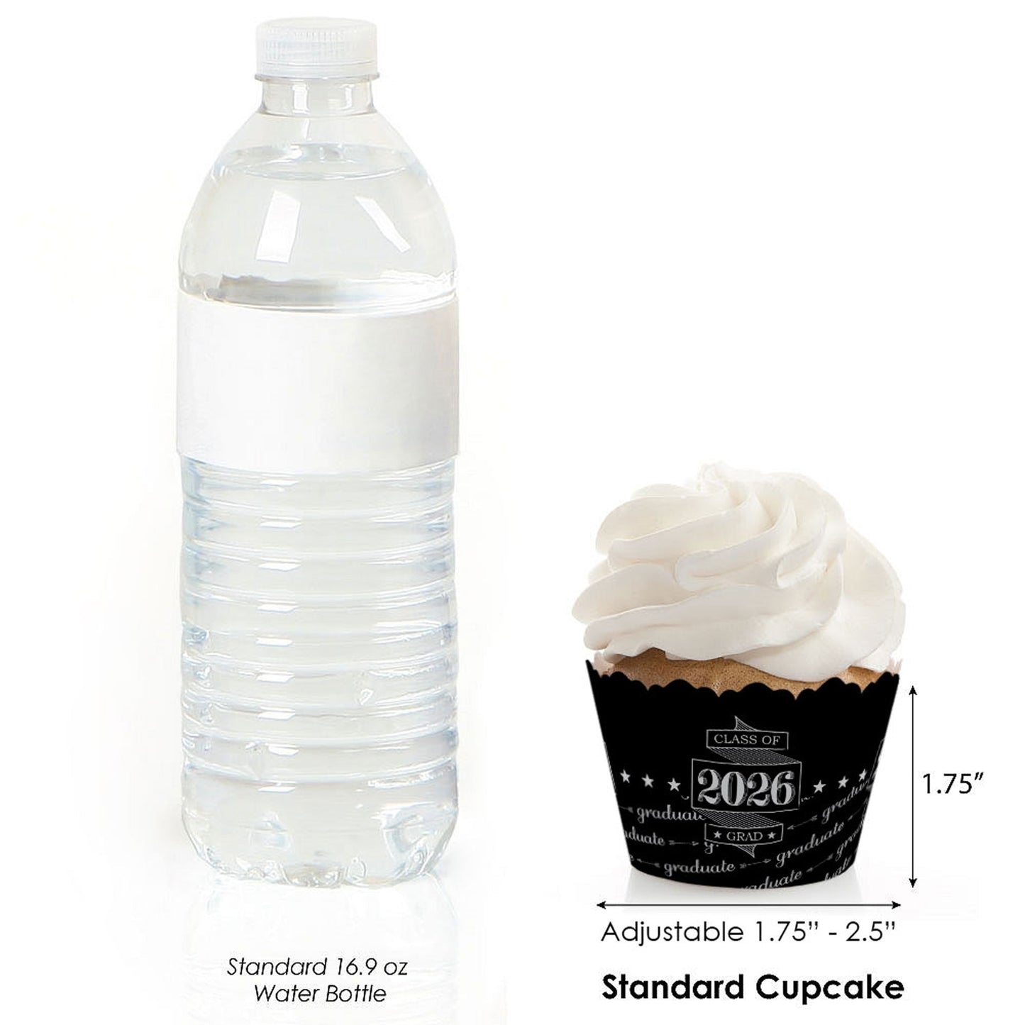 Graduation Cheers - 2026 Graduation Decorations - Party Cupcake Wrappers - Set of 12