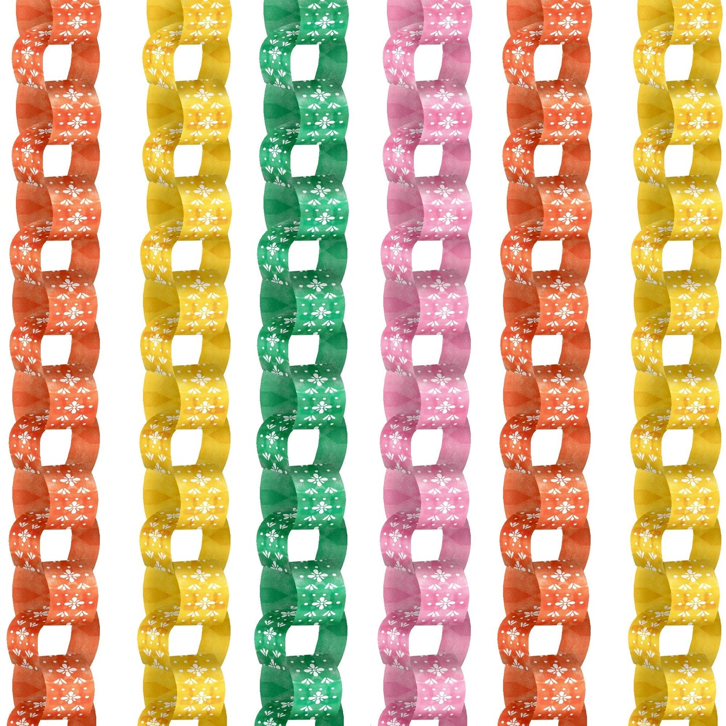 Fiesta DIY Paper Chains - 128 Pc