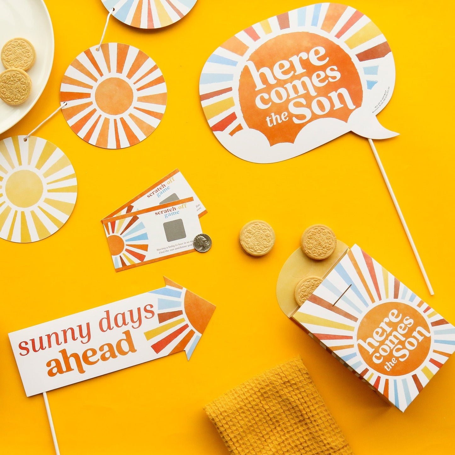 Here Comes The Son Funny Photo Props - 10 Ct