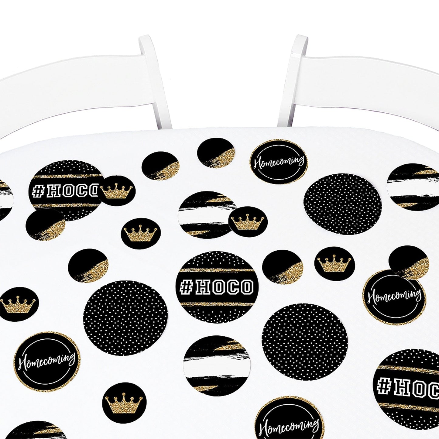 HOCO Dance - Homecoming Giant Circle Confetti - HOCO Dance Decorations - Large Confetti 27 Count