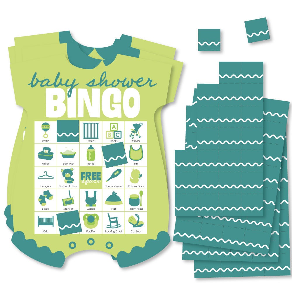 Wavy Baby Shower Bingo Game - 18 Ct