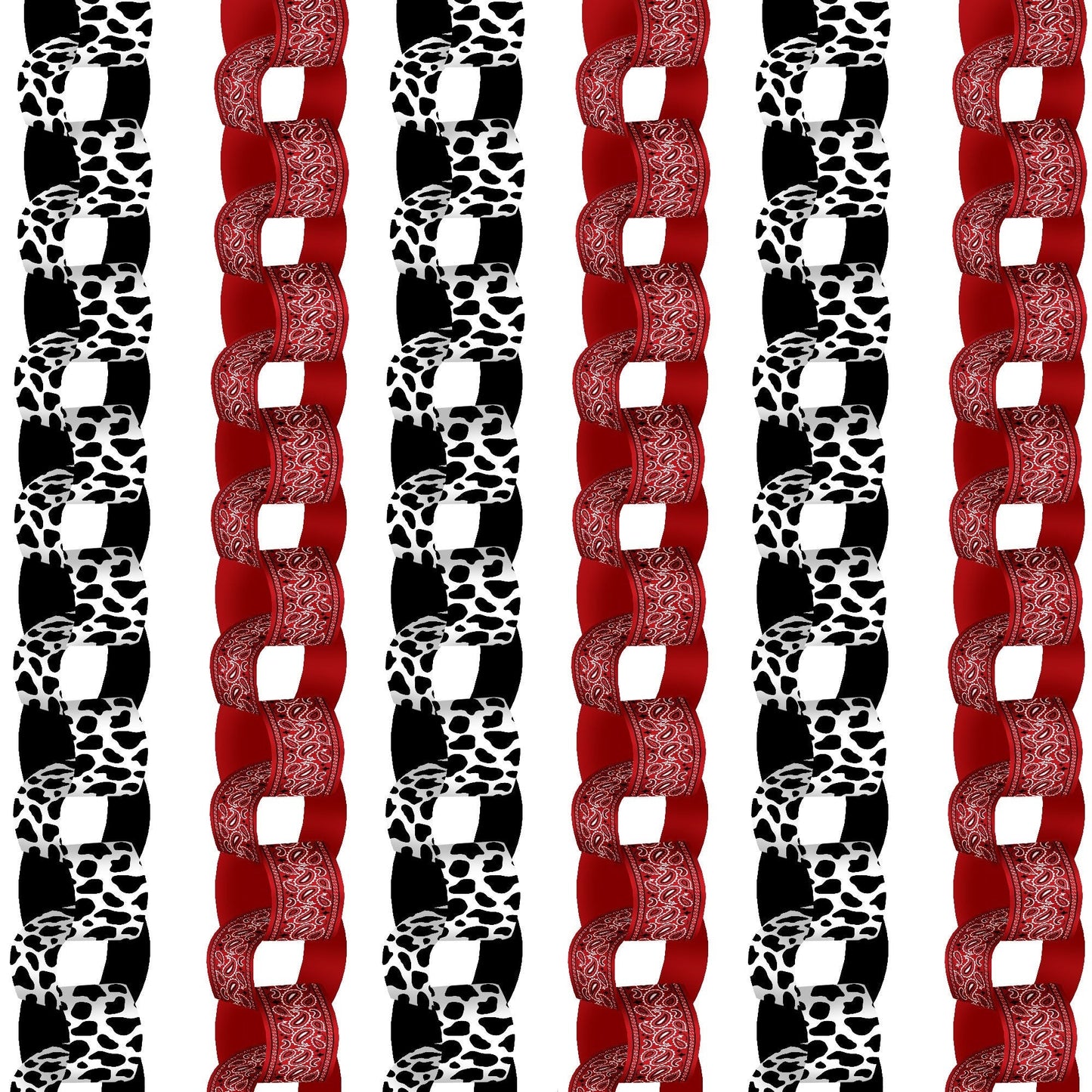 Western Hoedown DIY Paper Chains - 128 Pc