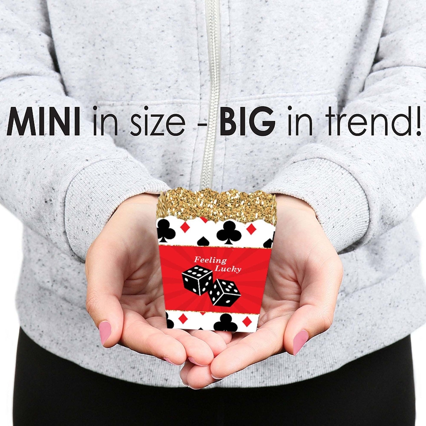 Las Vegas - Party Mini Favor Boxes - Casino Party Treat Candy Boxes - Set of 12