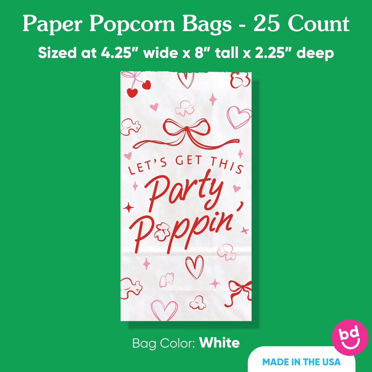 Popcorn Bags - Drinks with the Girls - 25 Ct
