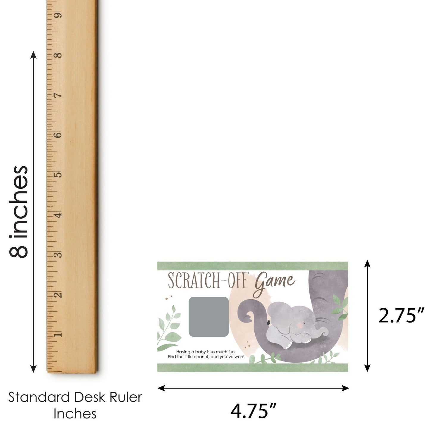 Elephant Scratch Off Cards Game - 22 Ct
