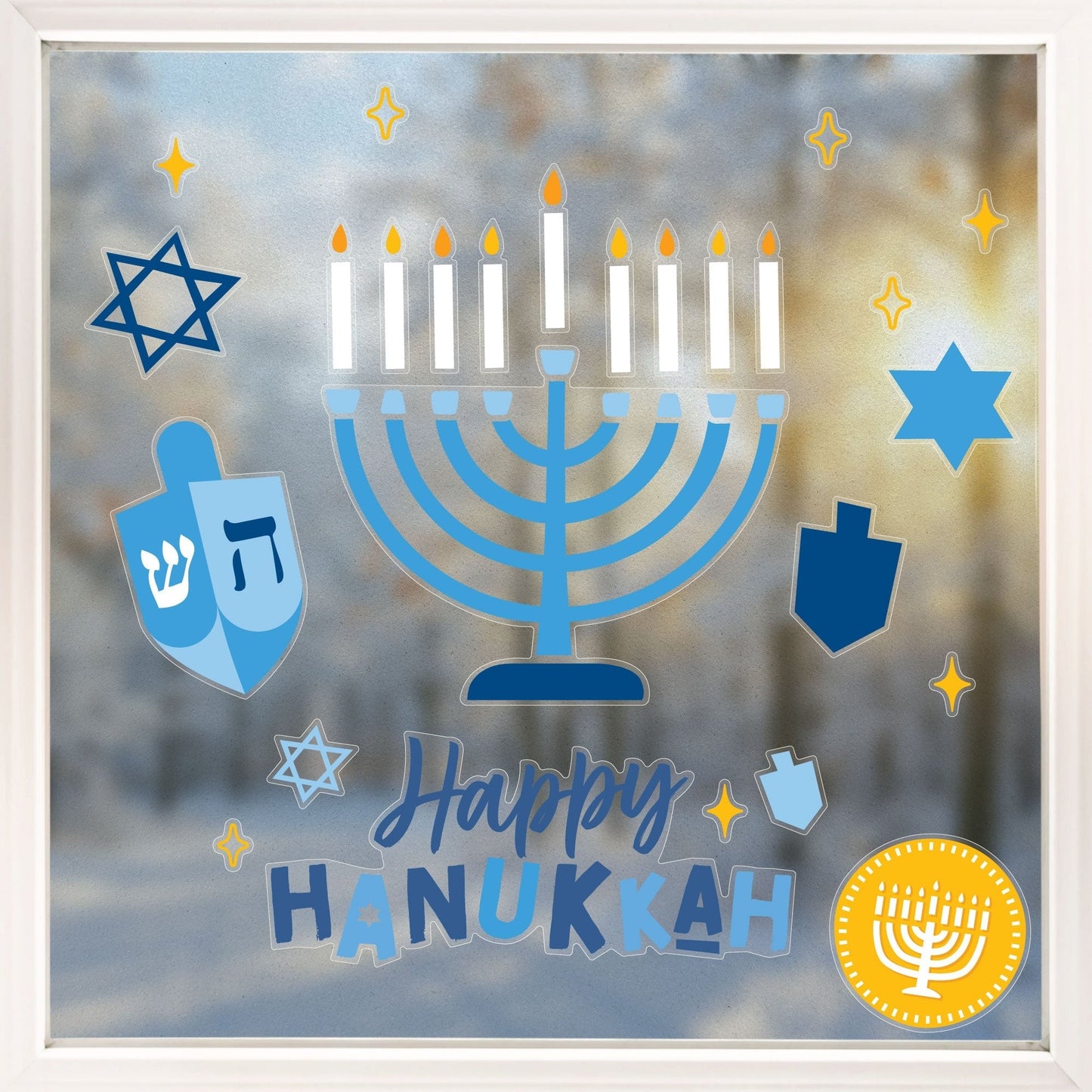 Hanukkah Window Clings