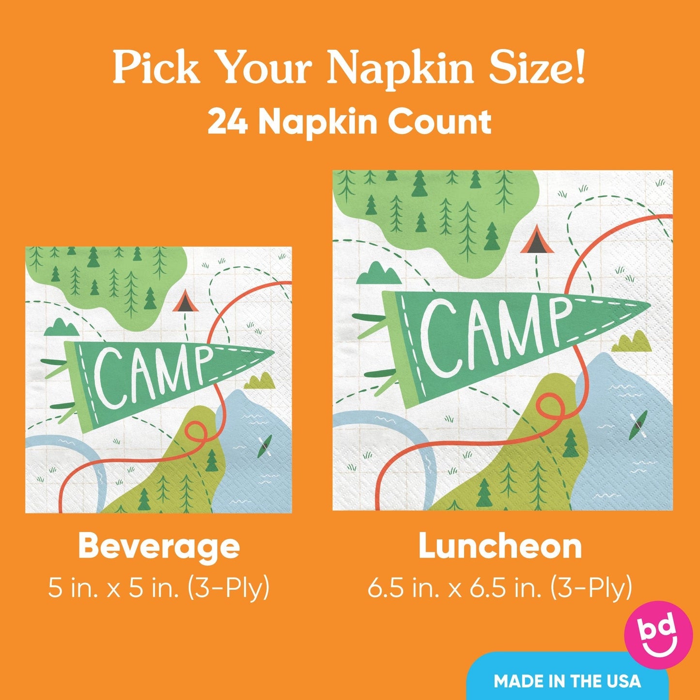 Napkins - Camping - 24 Ct
