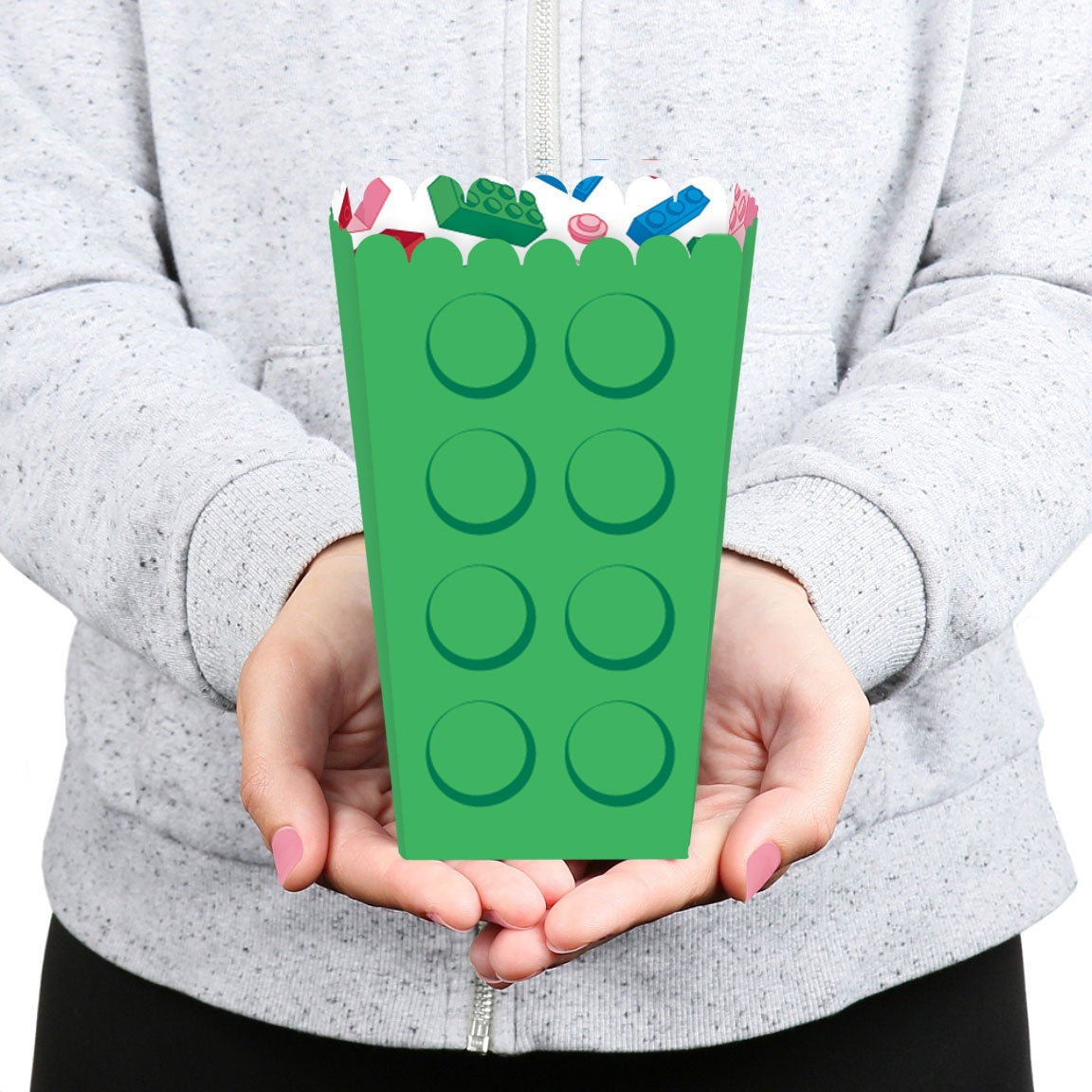 Building Blocks Popcorn Boxes - 12 Ct