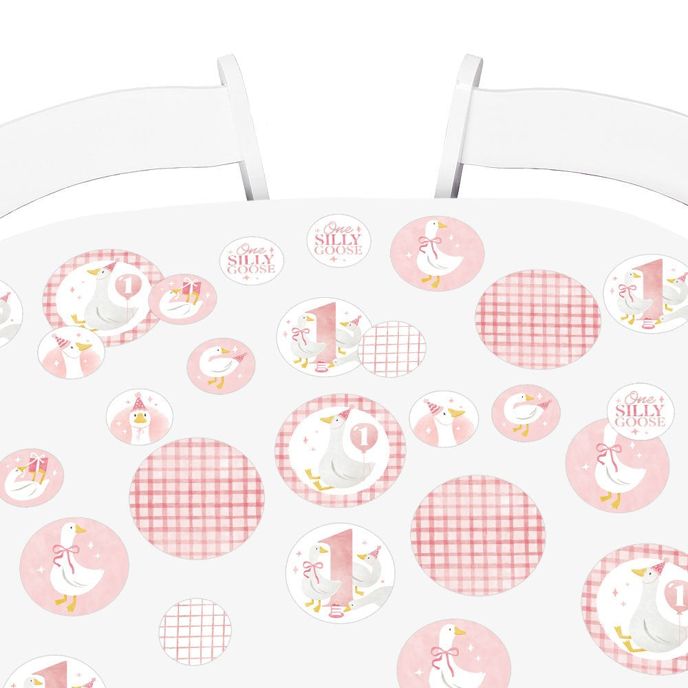 One Silly Goose Pink Large Confetti - 27 Ct