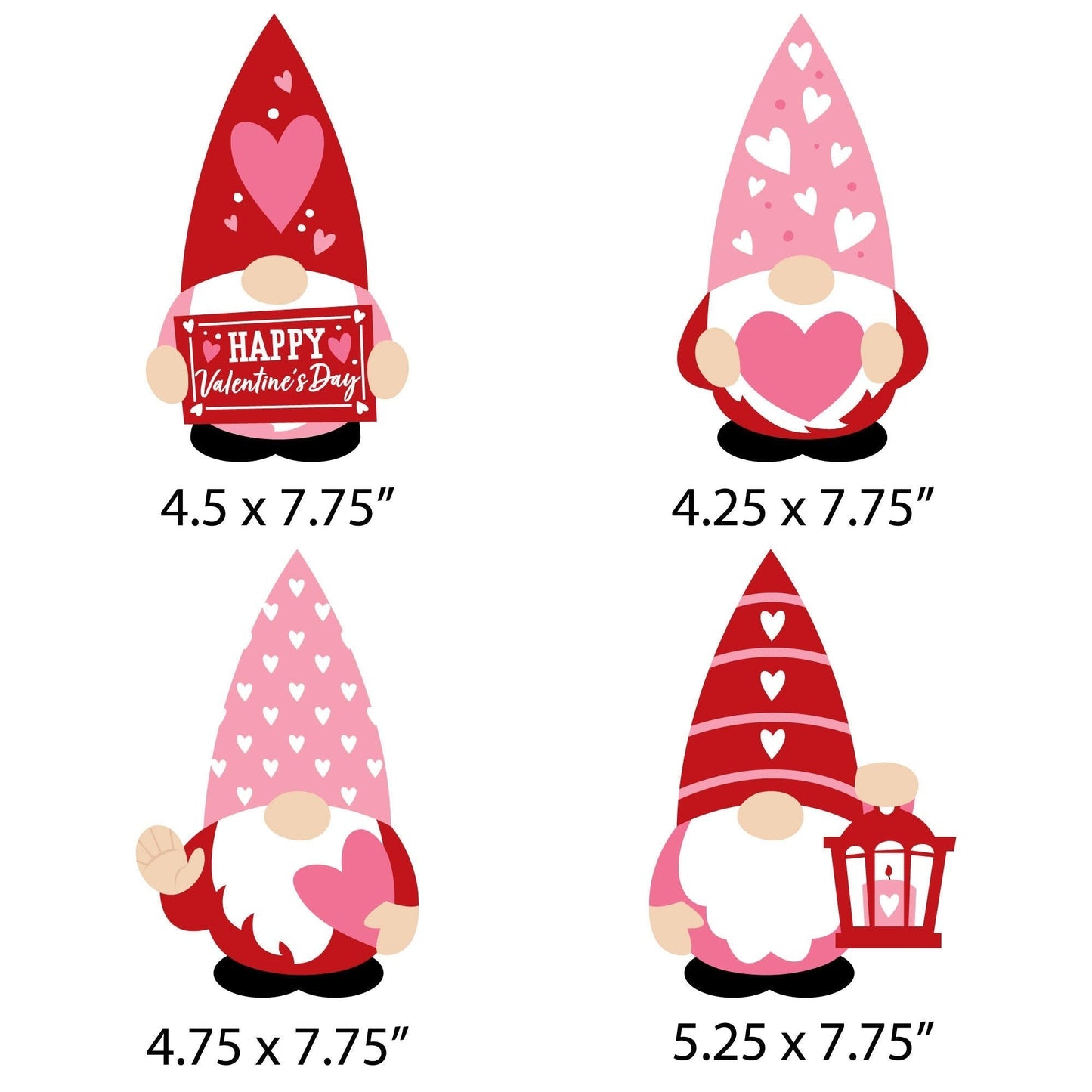 Valentine Gnomes - Decorations DIY Valentine's Day Party Essentials - Set of 20