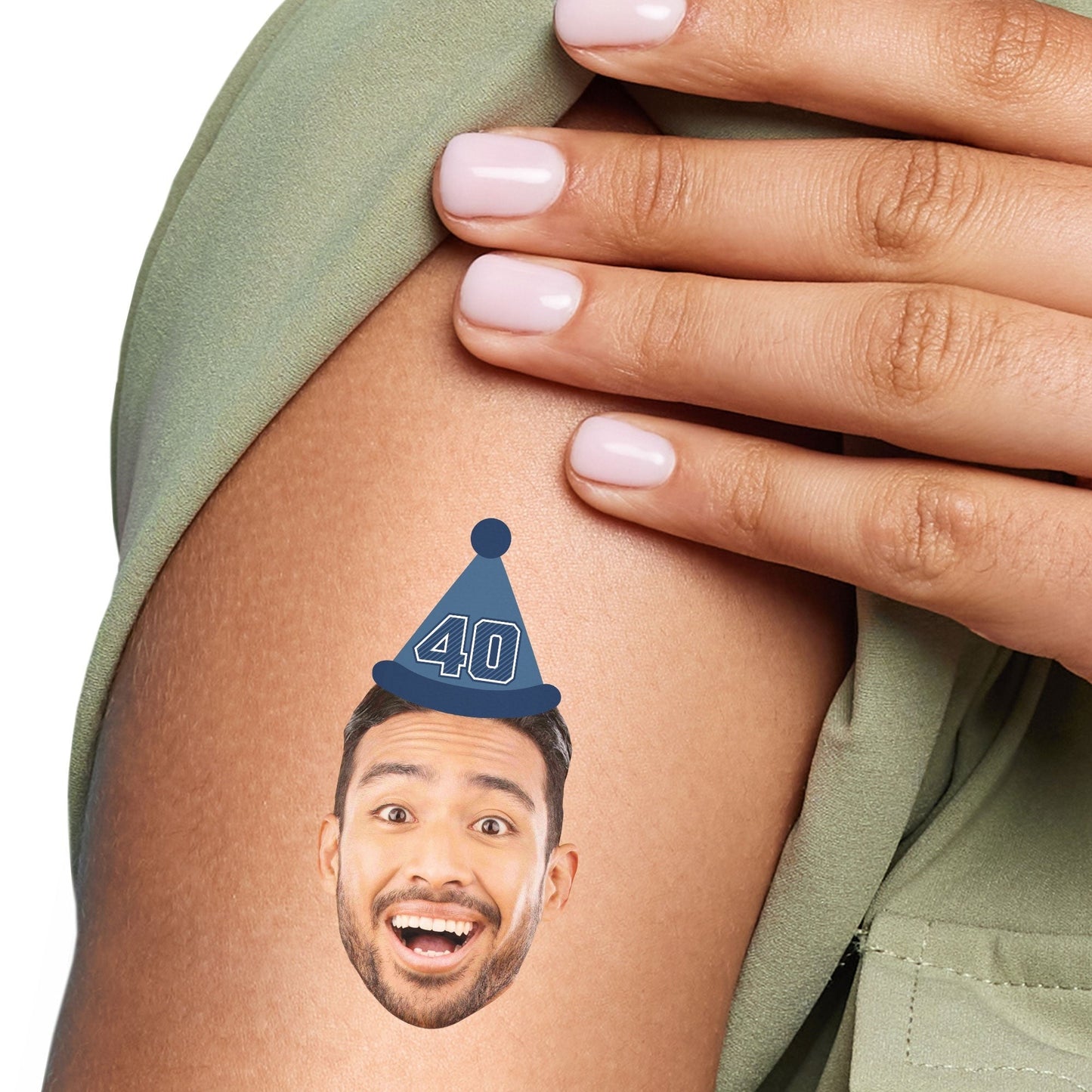 Custom Face Tattoo - Look Who's 40 - 12 Ct