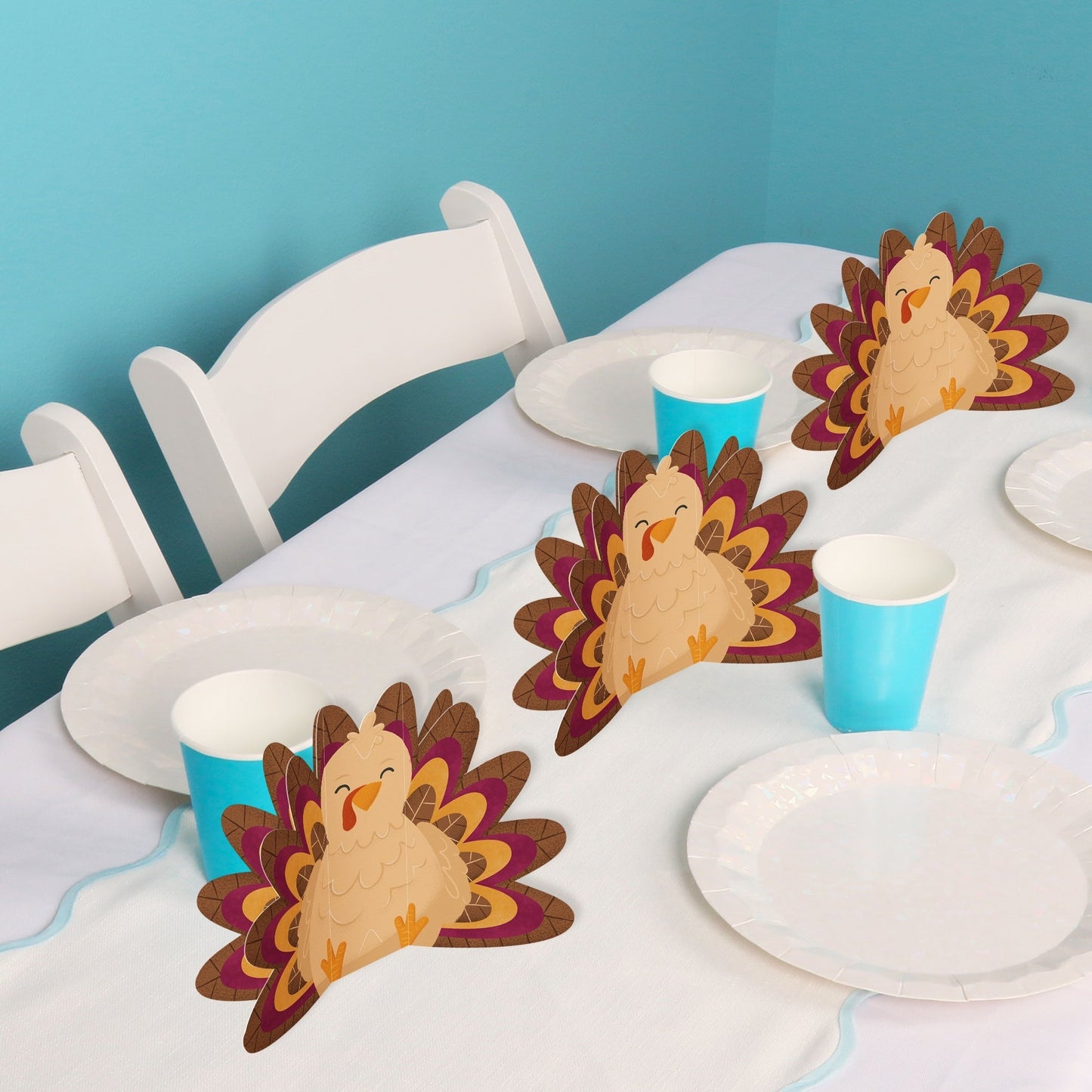 Thanksgiving Turkey 3D Centerpieces - 8 Ct