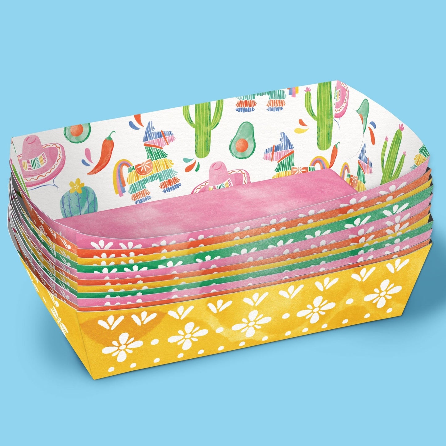 Fiesta Paper Food Trays