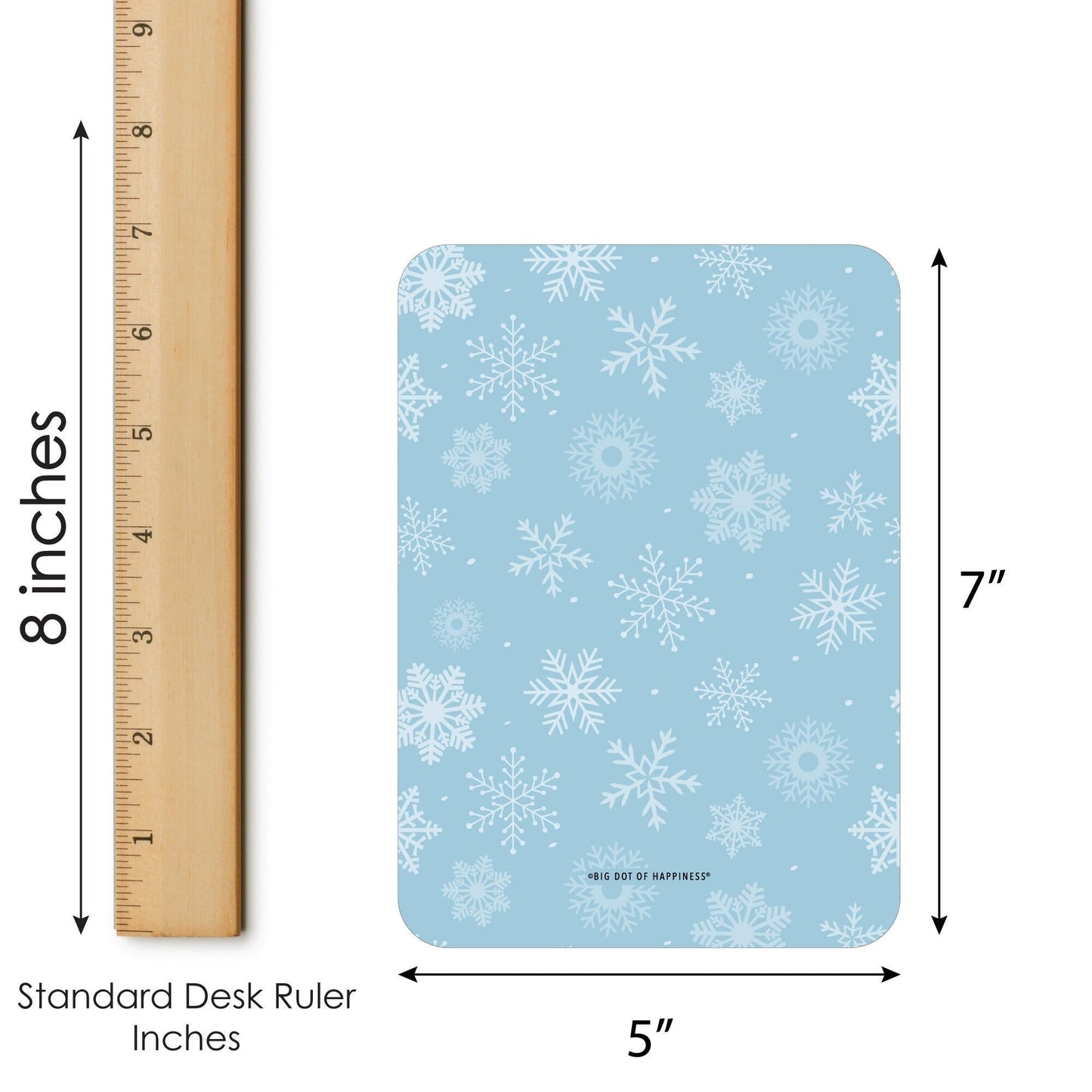 Winter Wonderland - Bingo Cards and Markers - Snowflake Holiday Party and Winter Wedding Bingo Game - Set of 18