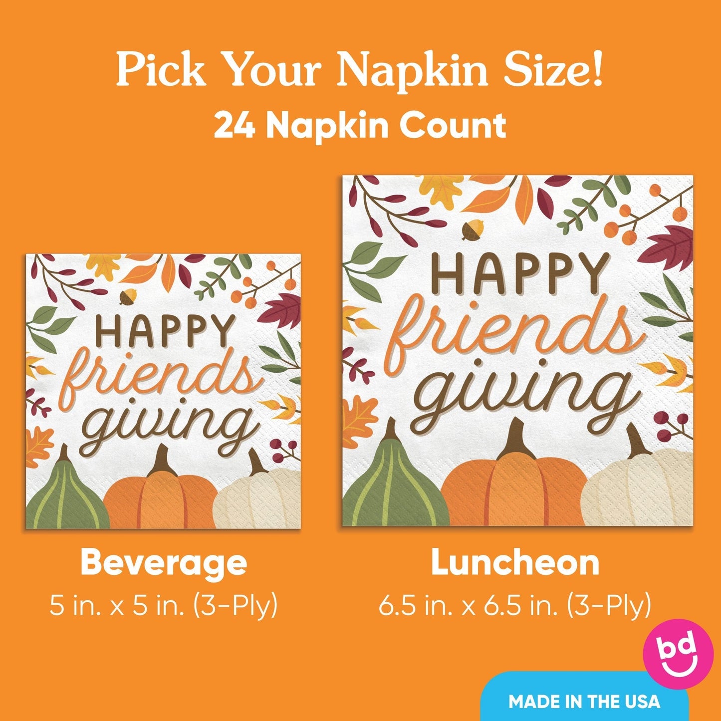 Napkins - Fall Friends Thanksgiving
