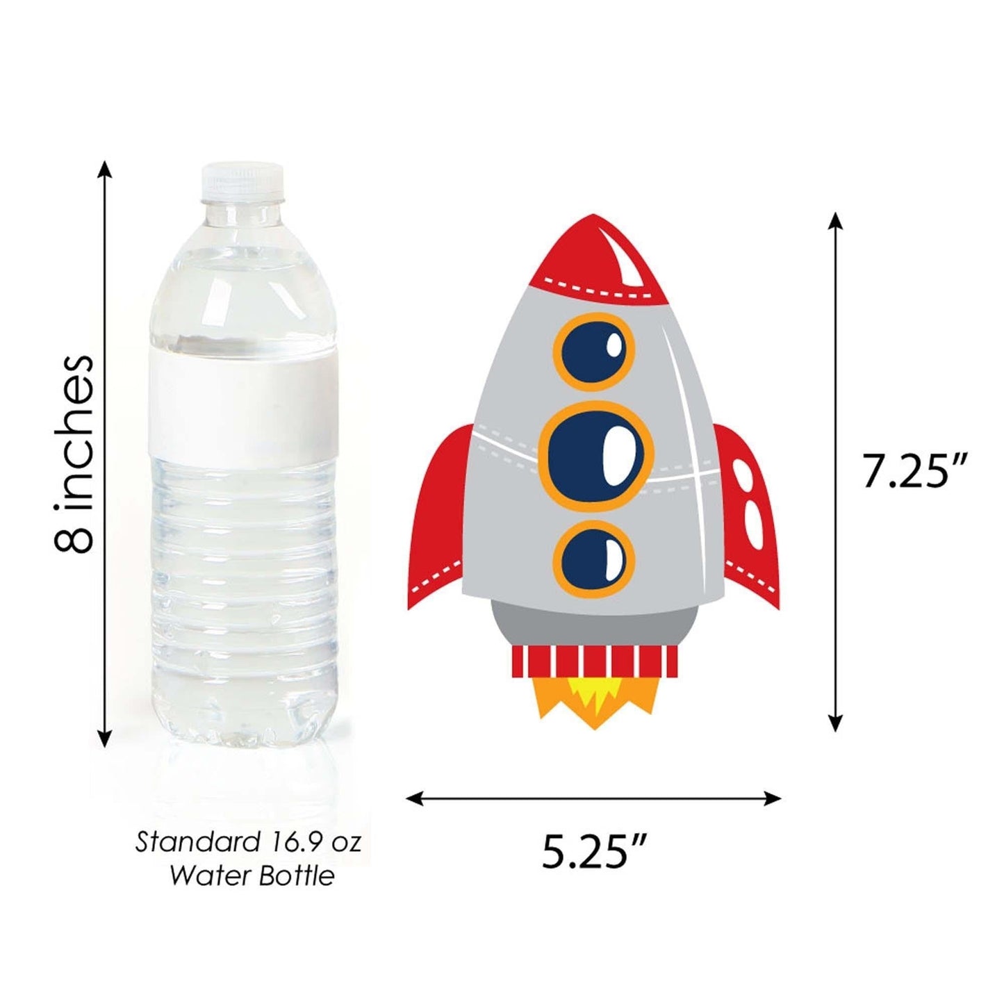 Blast Off to Outer Space - Decorations DIY Rocket Ship Baby Shower or Birthday Party Essentials - Set of 20