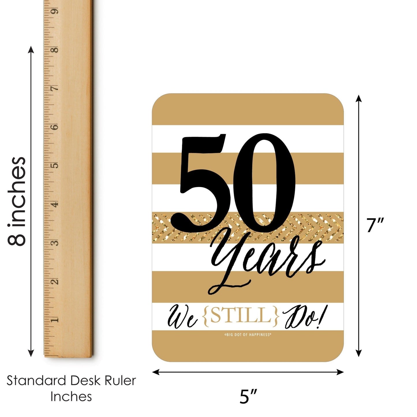 We Still Do - 50th Wedding Anniversary - Find the Guest Bingo Cards and Markers - Anniversary Party Bingo Game - Set of 18
