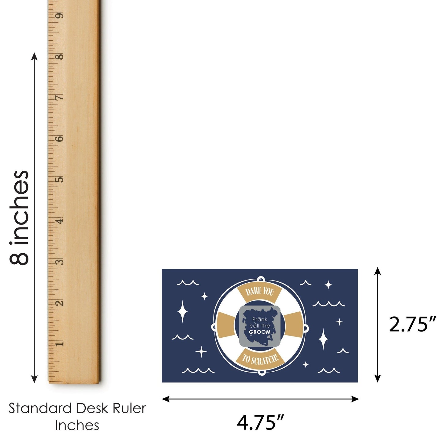 Let's Get Nauti Dare Scratch Off Card Game - 22 Ct