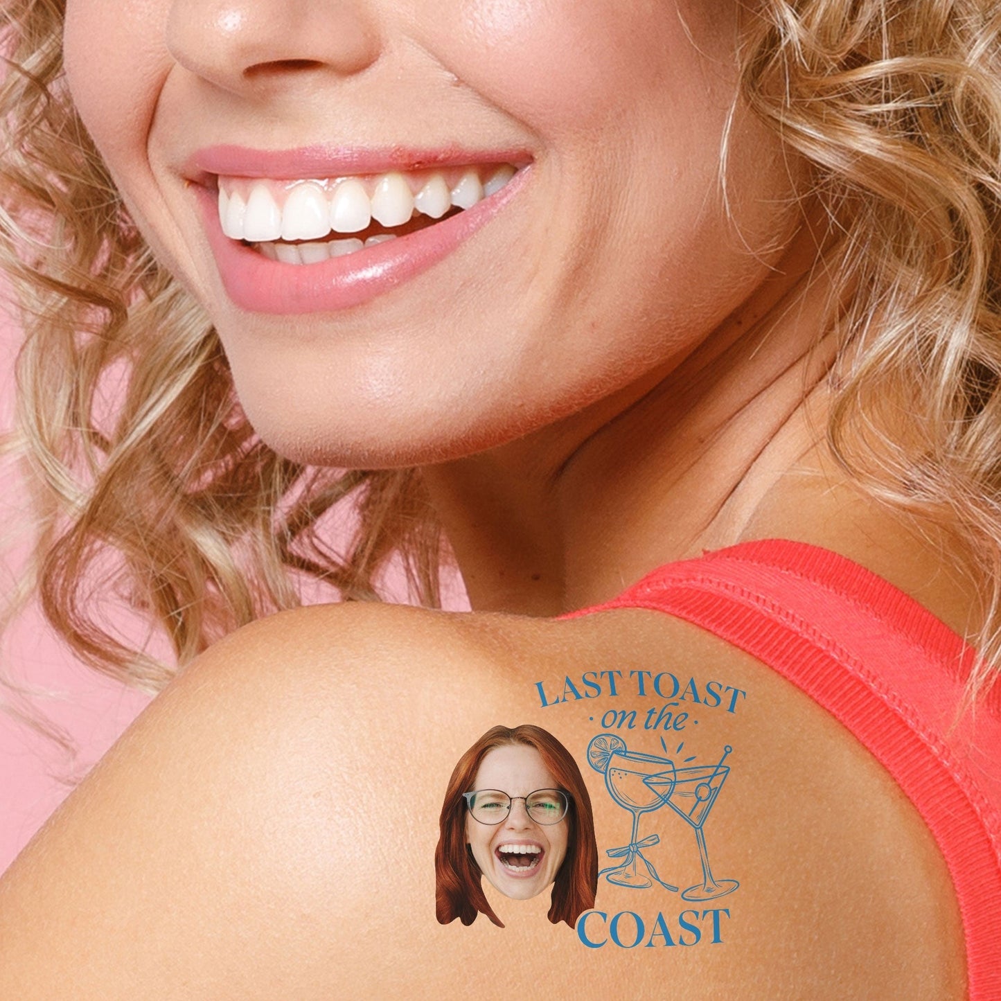 Custom Last Toast on the Coast Temporary Tattoos - 12 Ct