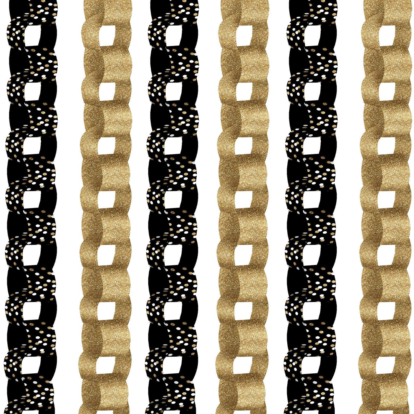 Adult Happy Birthday DIY Paper Chains - 128 Pc